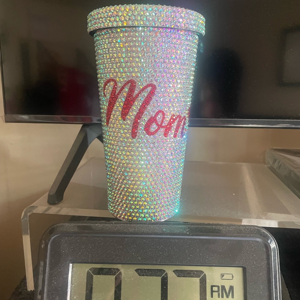 Mom blinged out tumbler 16 oz